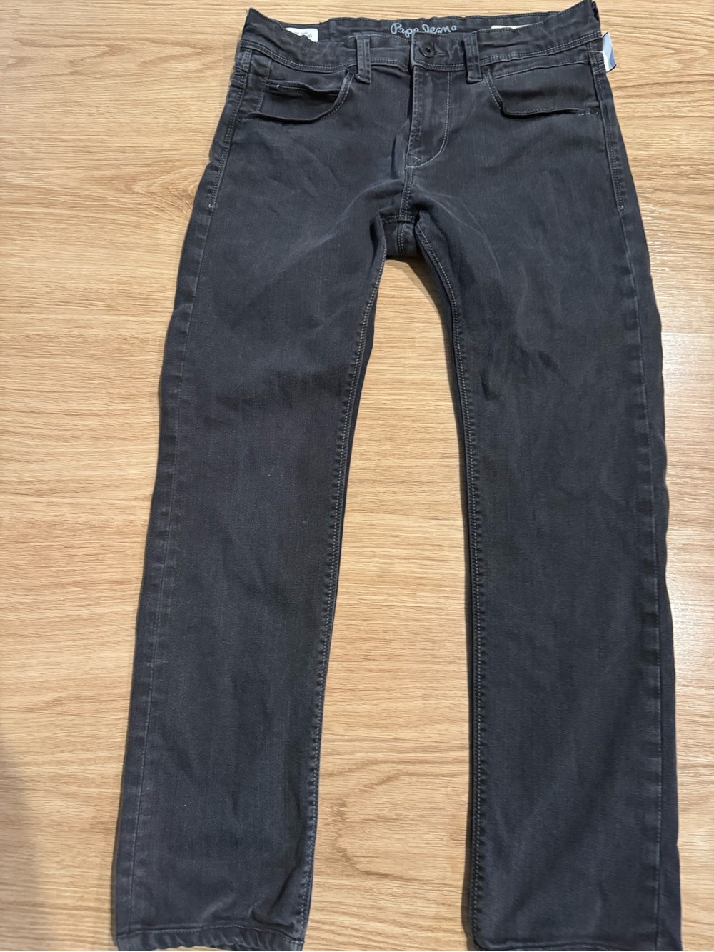 Pepe Jeans Men's Slim Jet Vapour Straight Black Denim Jeans